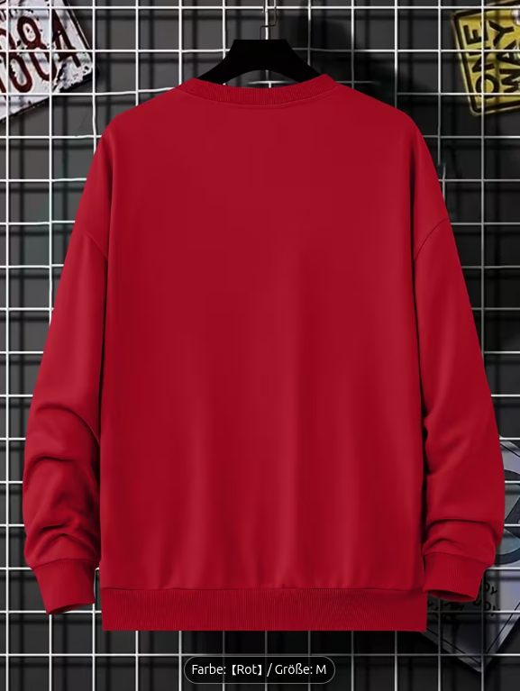 Herren Sweatshirt Rot Los Angeles