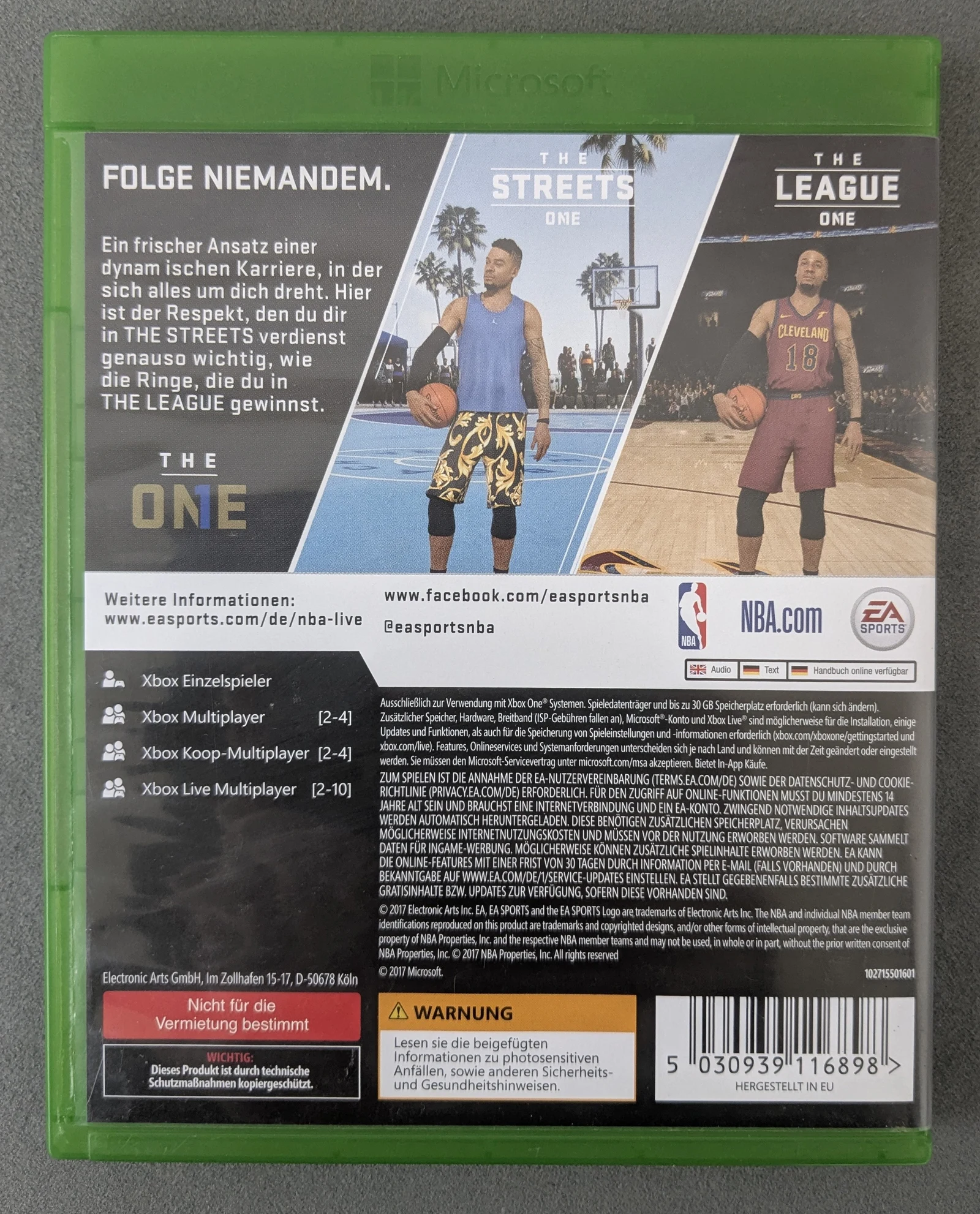 NBA LIVE 18 - XBox One -EA Sports - Microsoft