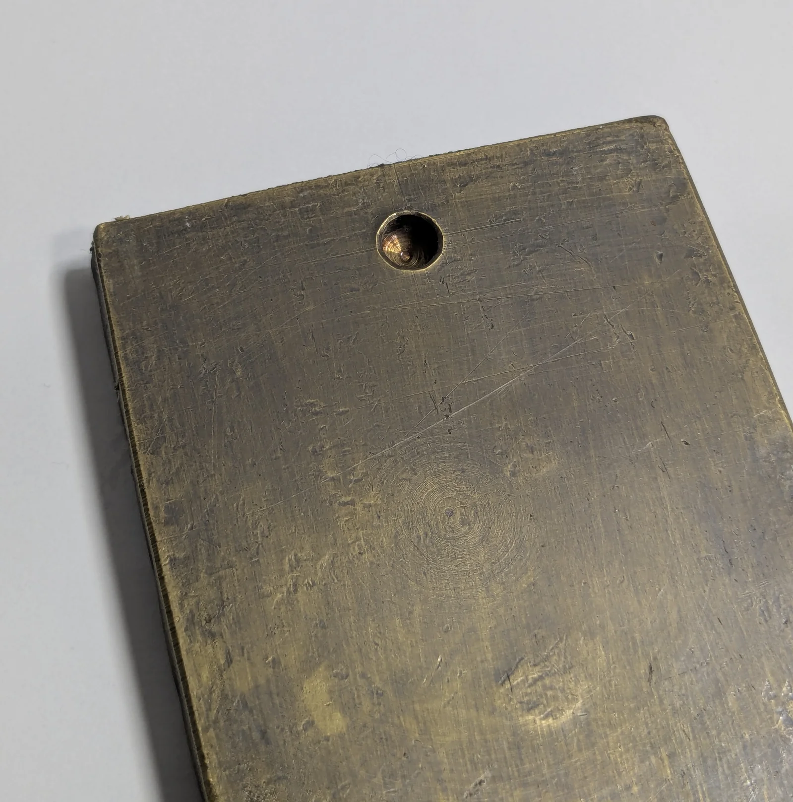 Messing Wandplakette Altstadt Stadtansicht Relief 406g Vintage