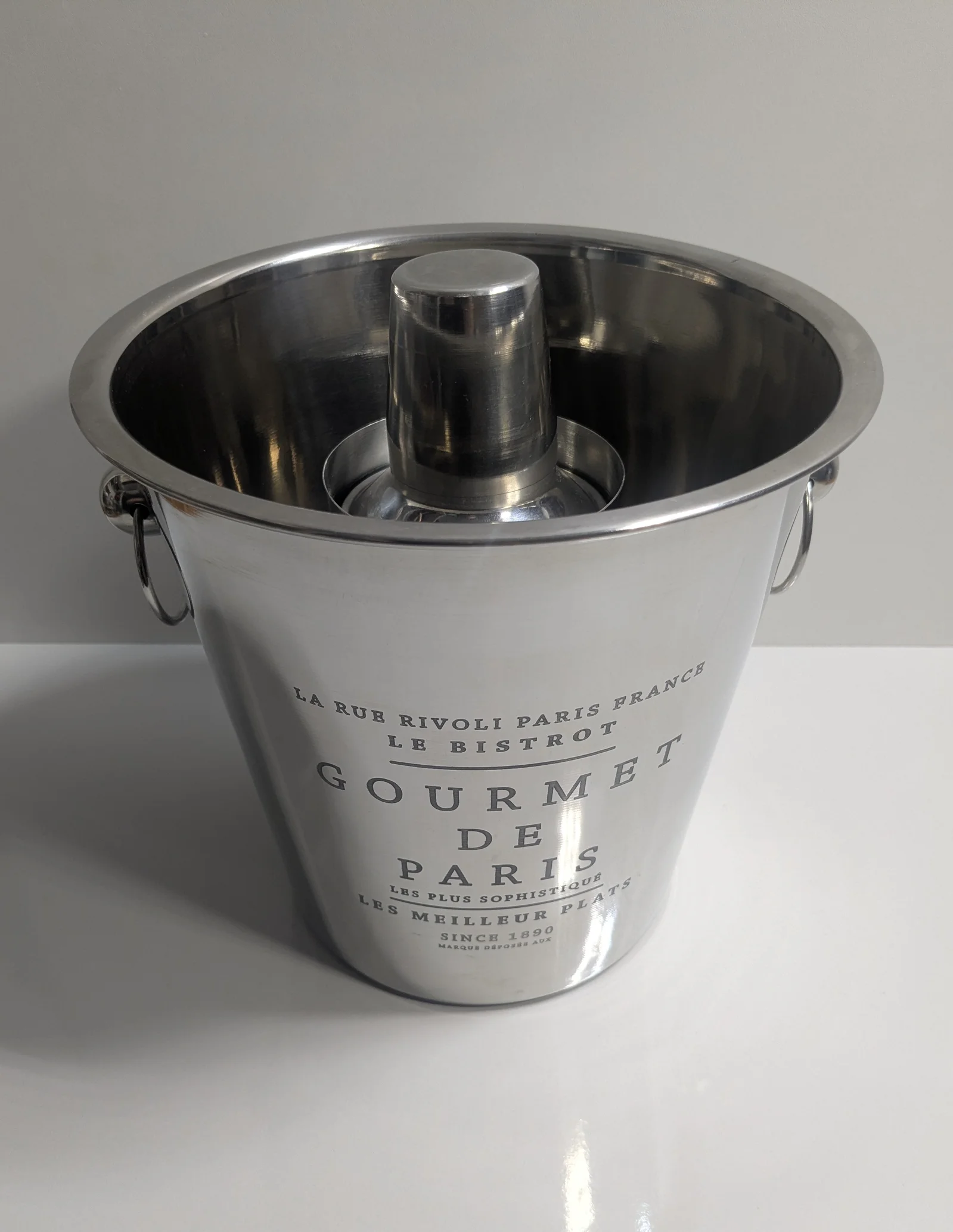 Champagnerkühler Gourmet de Paris Edelstahl Barset Cocktail Shaker Weinkühler