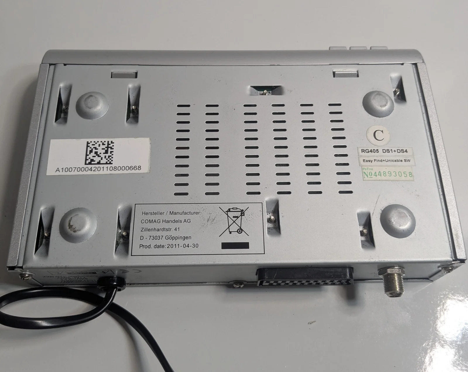 COMAG RG405 DS1+DS4 SAT Receiver Ungetestet SCART