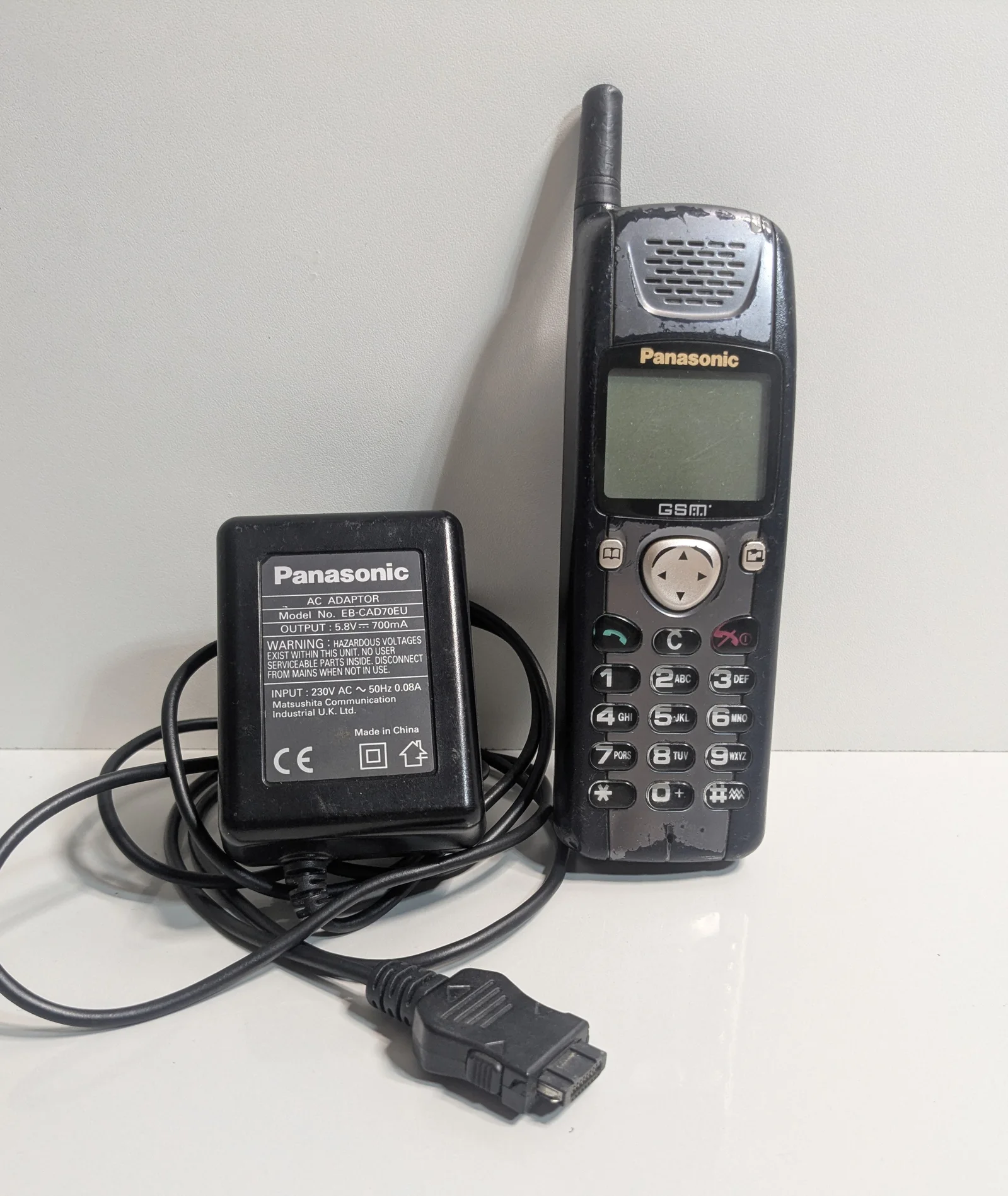 Panasonic EB-GD70 Handy Vintage GSM Mobiltelefon Defekt Bastler mit Netzteil