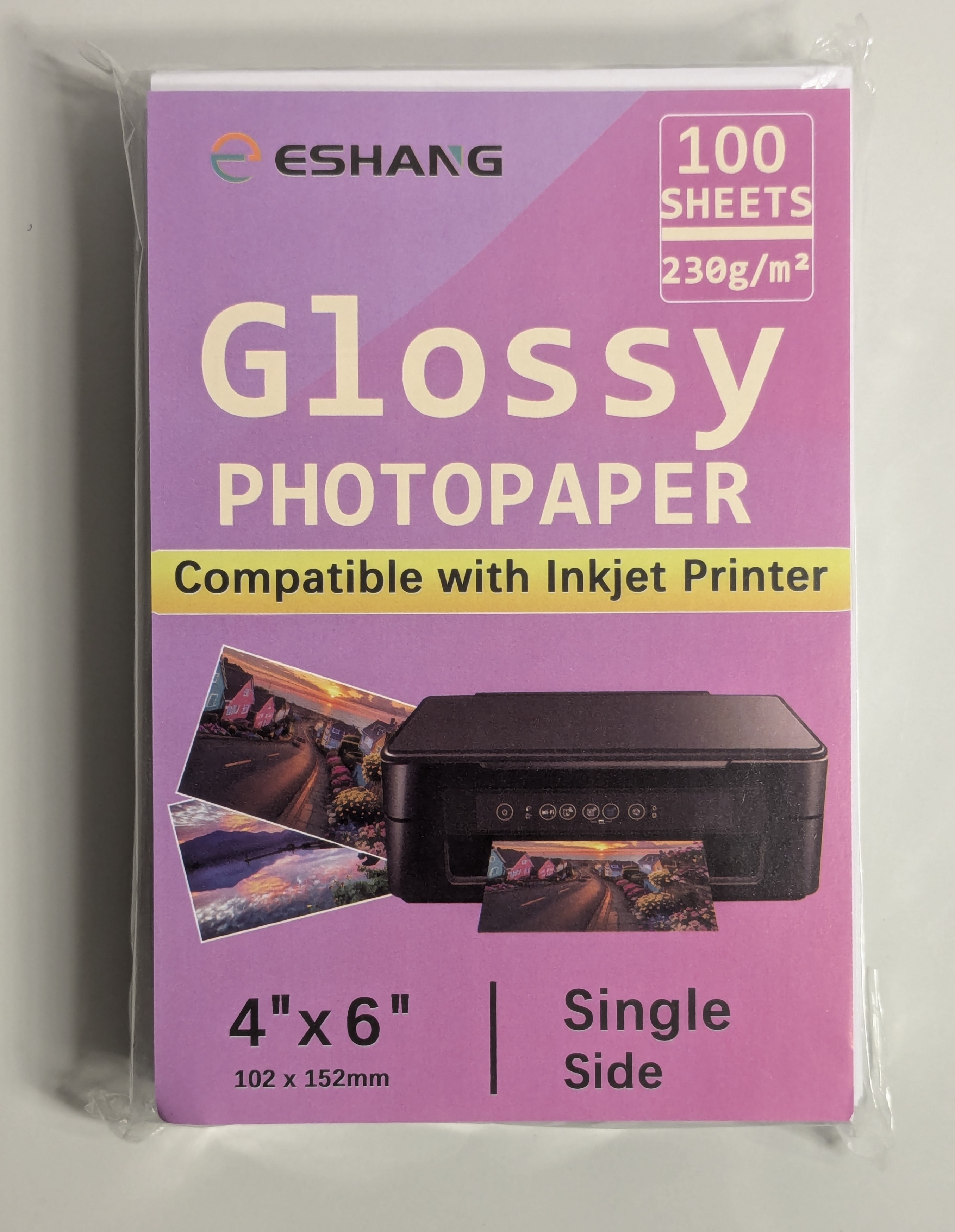 Fotopapier 10x15cm 230g/m² 100 Blatt Hochglanz Neu
