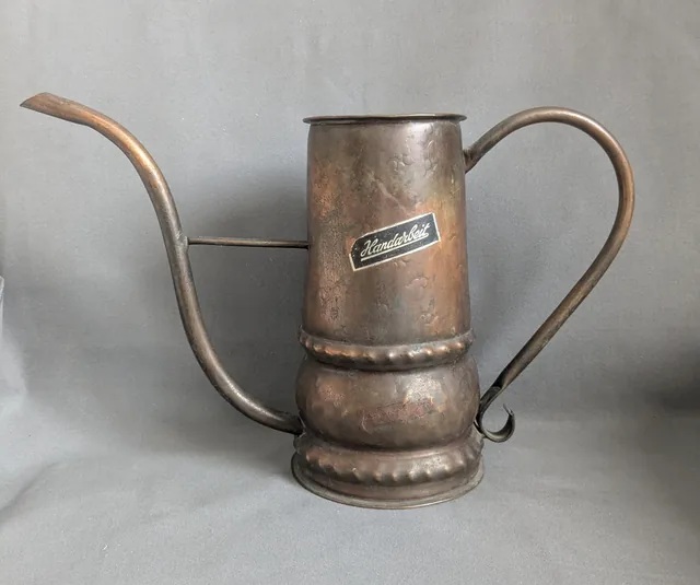 Vintage Kupfer Gießkanne Handarbeit 18cm Gooseneck Kanne Retro Deko Barista